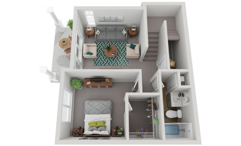 The Anderson - 4 bedroom floorplan layout with 3.5 bathrooms and 2239 - 2244 square feet