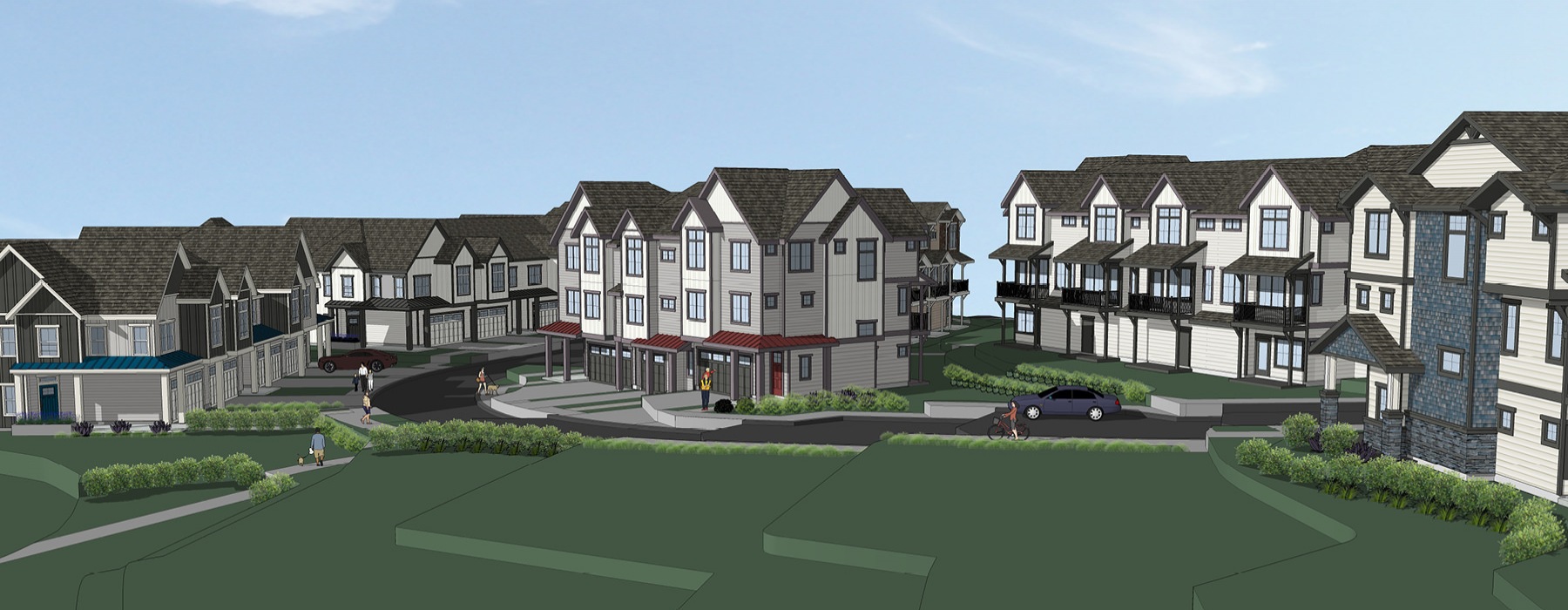 Rendering of Duvall Village Townhomes